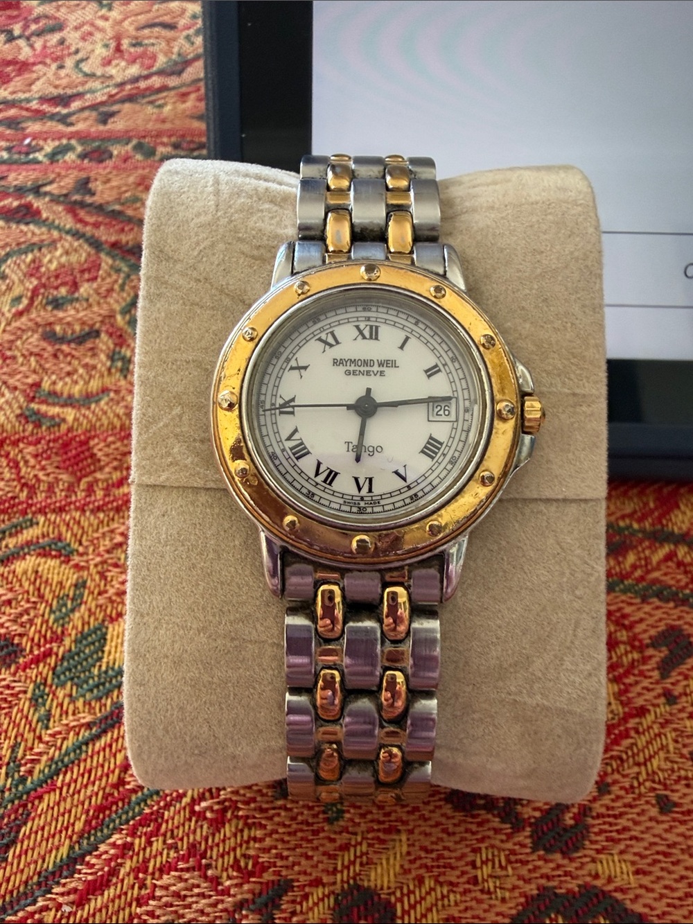 Raymond Weil Tango two toned watch.